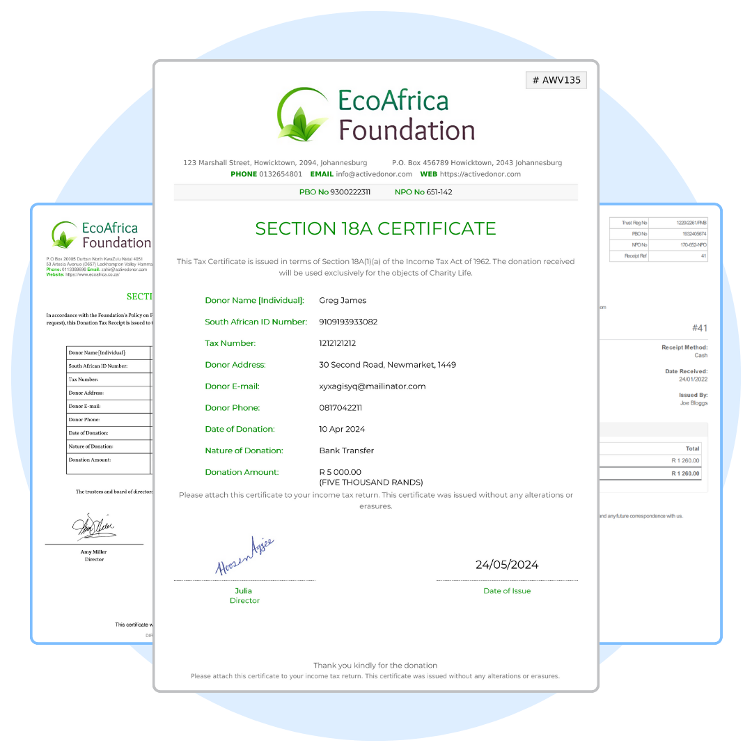 section 18a certificates